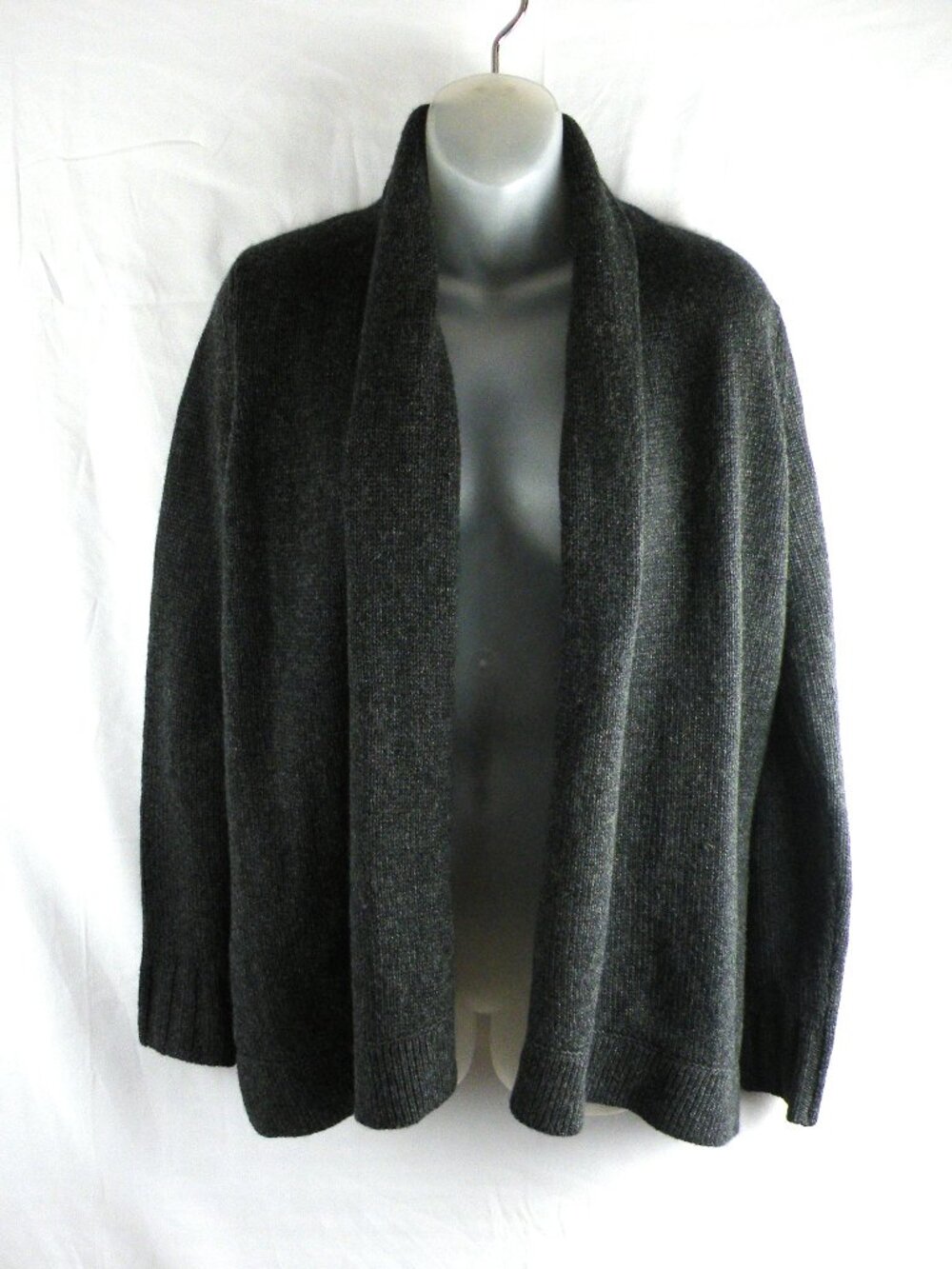 Vince Size XS Charcoal Grey open front Cardigan Wool Yak Alpaca Cashmere